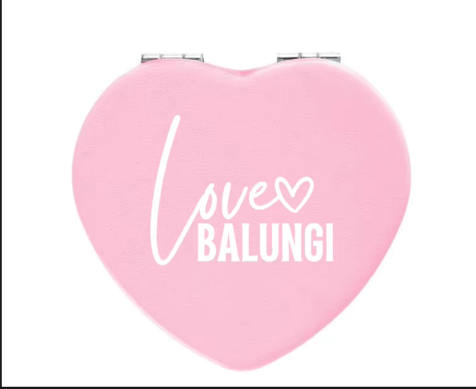 Love Balungi Heart Compact Mirror